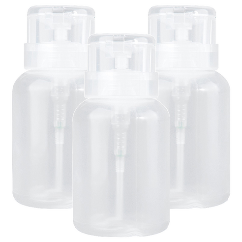 네일 디스펜서 리무버 공병 220ml, 3개, 투명