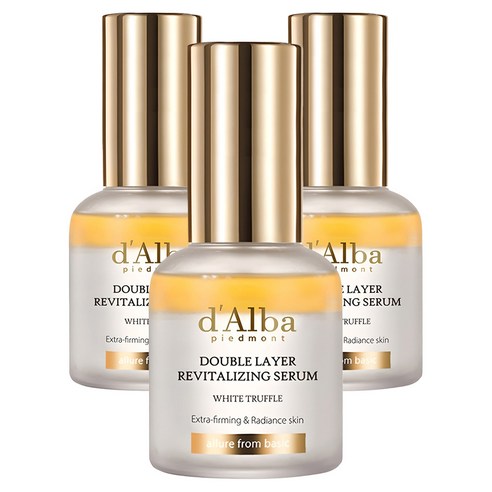 달바 화이트 트러플 더블 레이어 리바이탈라이징 세럼, 30ml, 3개