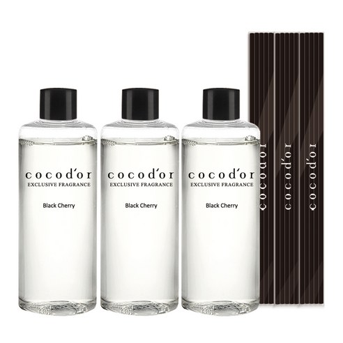 뉴 코코도르 디퓨저 리필액 3p + 리드스틱 15p, 블랙체리, 200ml