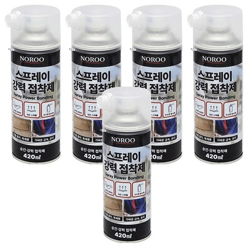 노루페인트 스프레이 강력 접착제, 5개