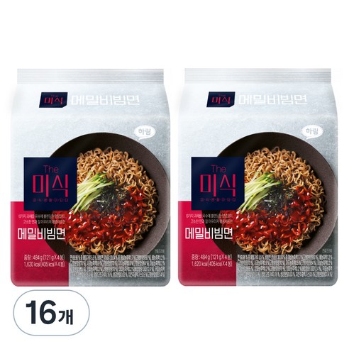 더미식 메밀 비빔면 121g, 16개