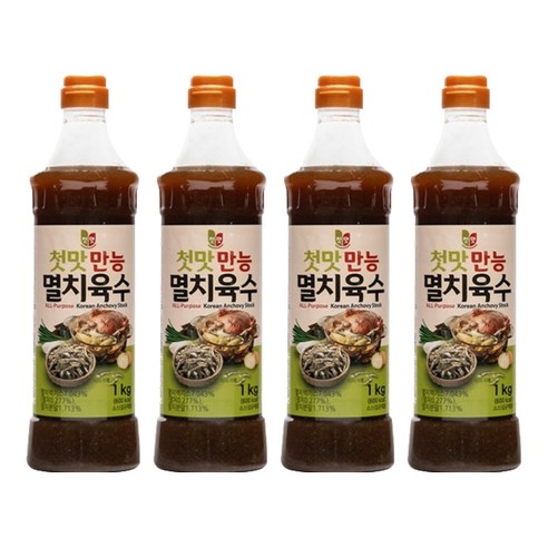 첫맛 만능 멸치육수, 1kg, 4개