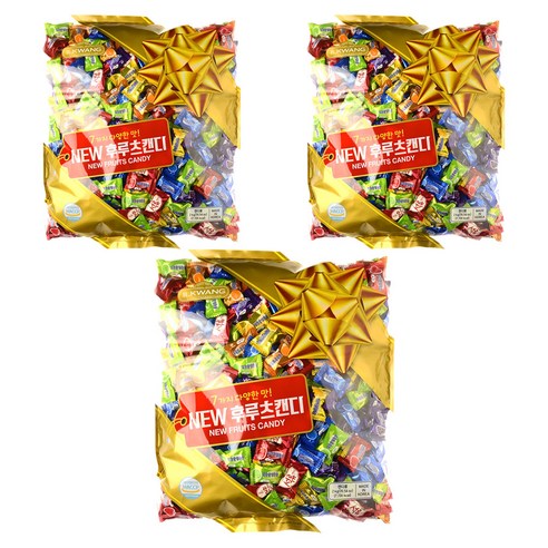 일광제과 뉴 후루츠 캔디 7가지맛, 2kg, 3개