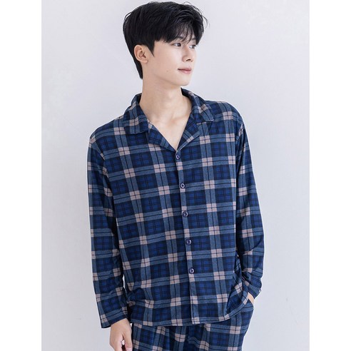 포근한 밤, 깊은 휴식을 선사하는 민트코코아 남성 잠옷 세트