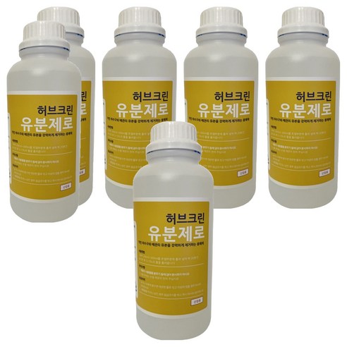 허브크린 유분제로 배수구세정제, 6개, 1L
