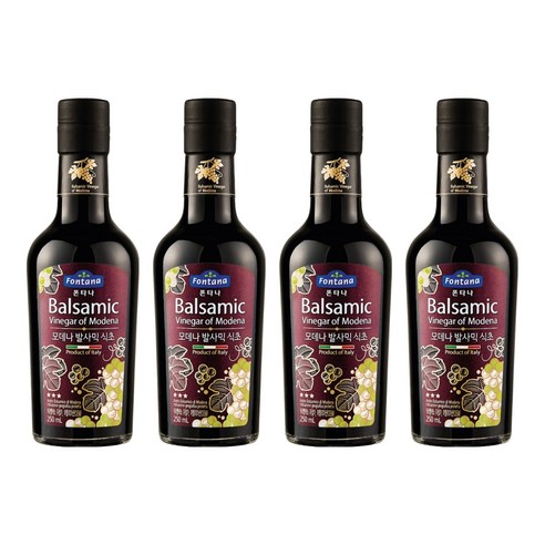 폰타나 모데나 발사믹 식초 실버라벨, 250ml, 4개