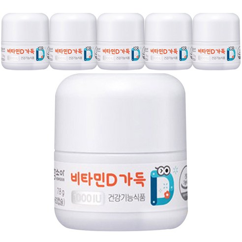함소아 비타민D 1000IU 60p, 6개, 60캡슐