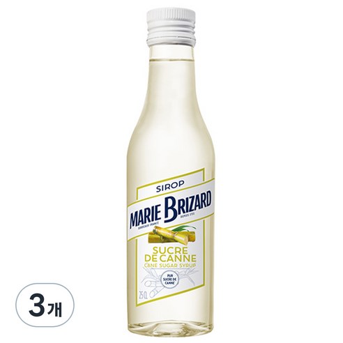 마리브리자드 사탕수수 시럽, 250ml, 3개
