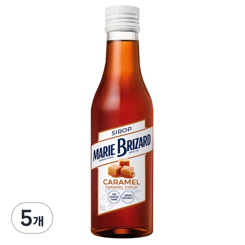 마리브리자드 카라멜 시럽, 250ml, 5개