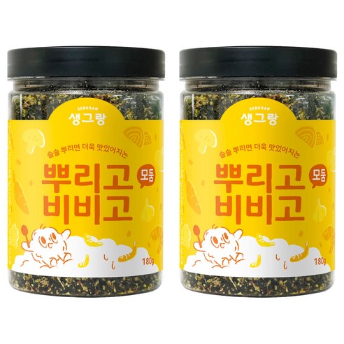 생그랑 뿌리고 비비고 모둠 후리가케, 180g, 2개