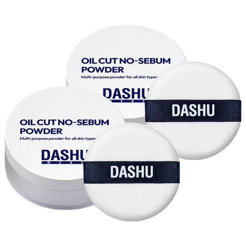 다슈 맨즈 오일컷 노세범 파우더 5g, 화이트, 2개
