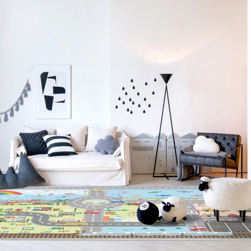 꿈과 상상력이 샘솟는 대명카페트 상어와 자동차 매트