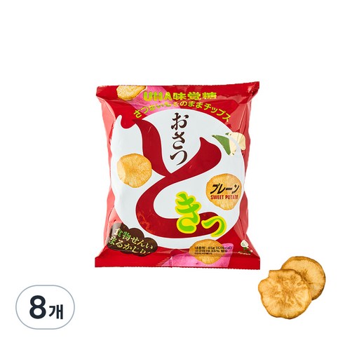 UHA 미카쿠도 오사츠도키 고구마칩, 8개, 85g