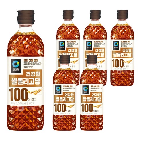 청정원 쌀올리고당, 700g, 6개