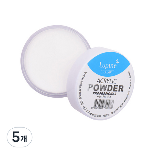 루핀 아크릴 파우더 48g, 클리어, 5개