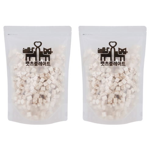 펫츠플레이트 반려동물 트릿 동결건조간식, 북어, 200g, 2개