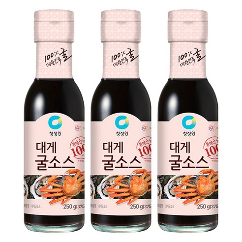 청정원 대게 굴소스, 250g, 3개