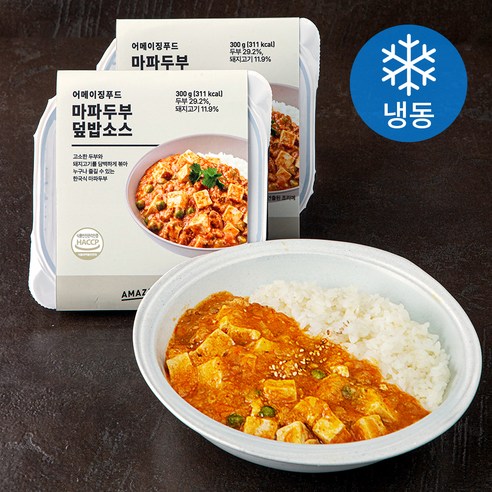 어메이징푸드 마파두부 덮밥소스 (냉동), 300g, 2개