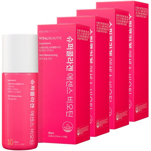 바이탈뷰티 슈퍼콜라겐 에센스 비오틴, 250ml, 4개