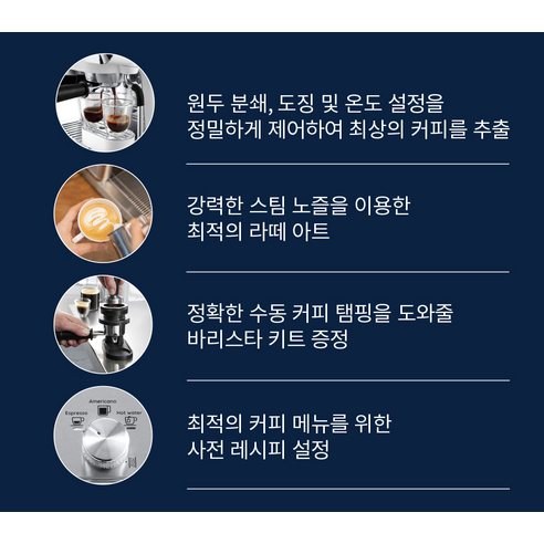 당신의 아침을 특별하게 만들어 줄 명품 커피머신