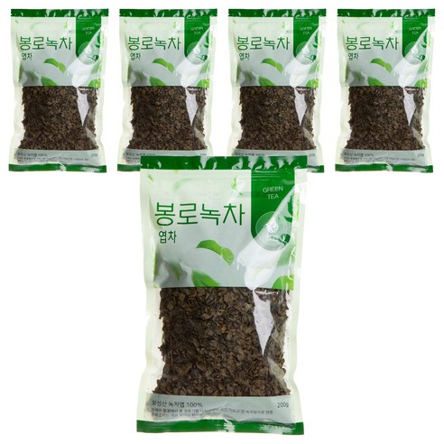 대한다업 봉로녹차 엽차, 200g, 1개입, 5개