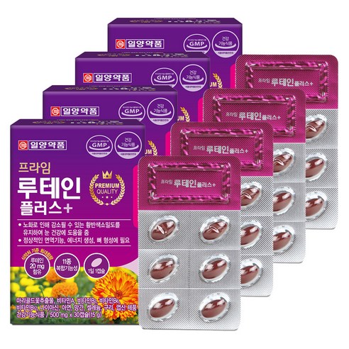 일양약품 프라임 루테인 플러스, 30정, 4개