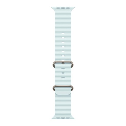 Apple 정품 2024 애플워치 오션밴드, 44/45/46/49mm, Regular, 아이스 블루 / 내추럴