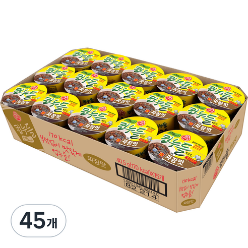 오뚜기 컵누들 짜장맛 40.5g, 45개