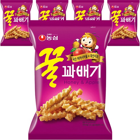 꿀꽈배기, 90g, 5개