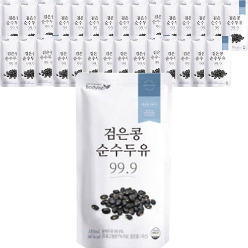 바디랩 검은콩 순수 두유 99.9, 185ml, 40개