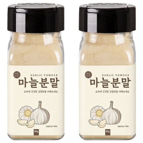 바른미각 마늘 분말, 2개, 60g
