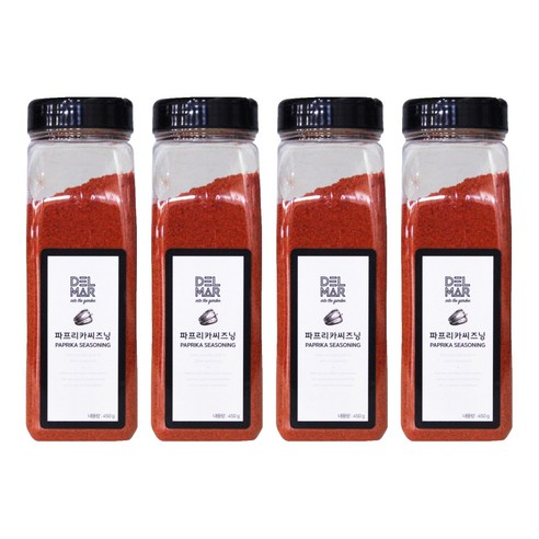 딜리셔스마켓 파프리카시즈닝 향신료 대형, 450g, 4개
