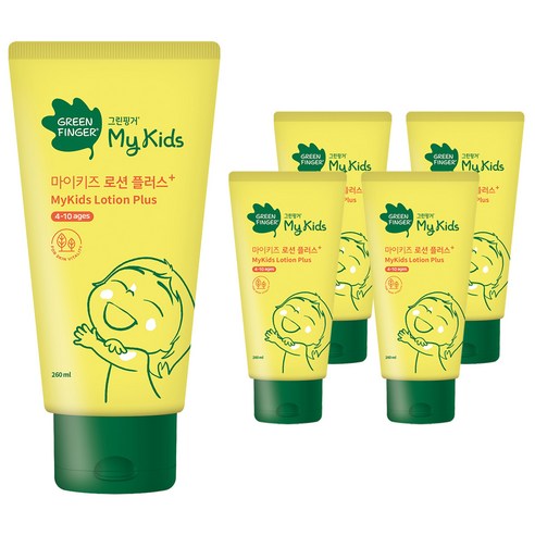그린핑거 마이키즈 로션 플러스, 260ml, 5개