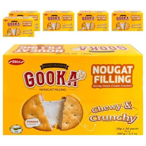 비비카 구카 누가 필링 크래커, 100g, 6개