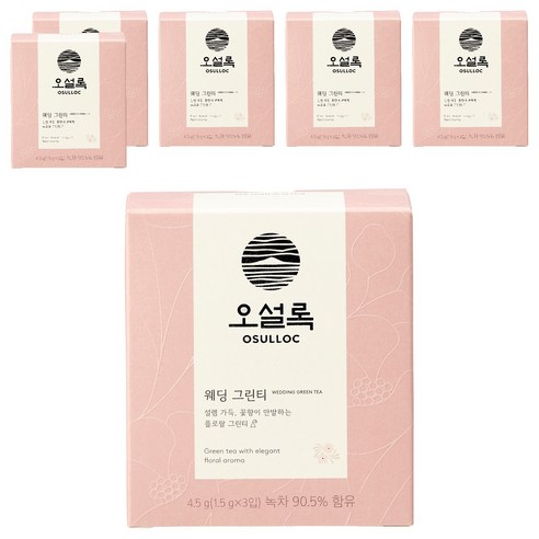 오설록 웨딩 그린티, 1.5g, 3개입, 6개