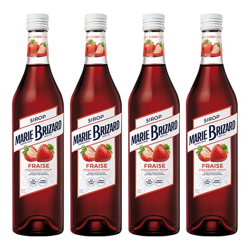 마리브리자드 스트로베리 시럽, 700ml, 4개