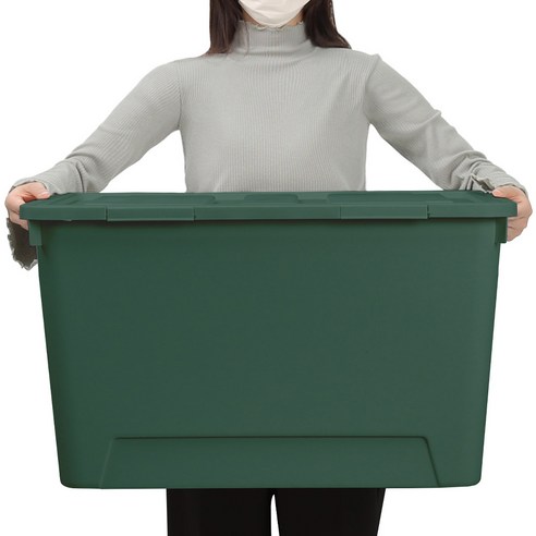 📦 답답한 수납, 이제 그만! 넉넉한 120L 올리빙 도트 리빙박스 사용 후기 대형리빙박스