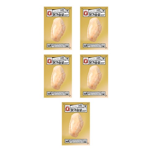 바로드숑 바로먹는 닭가슴살 저염, 100g, 5개
