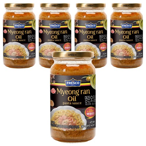 오뚜기프레스코 파스타소스 명란오일 기타소스, 5개, 380g