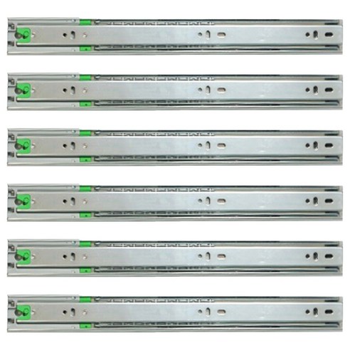 서랍레일 3단 광폭 댐핑레일 300mm, 6개