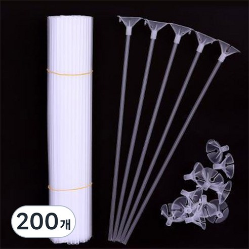 스타리움 풍선 컵스틱 32cm, 화이트, 200개