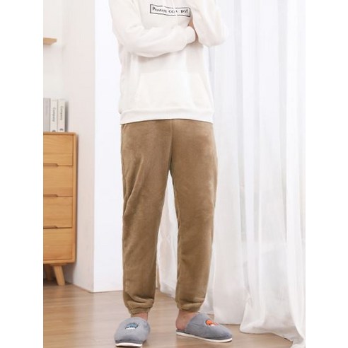 고급스러운 극세사 수면바지의 궁극적인 극세사 밴딩 파자마로一夜를 즐기십시오.