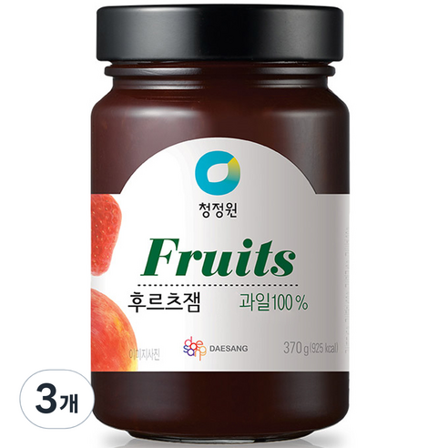 청정원 후르츠잼, 370g, 3개