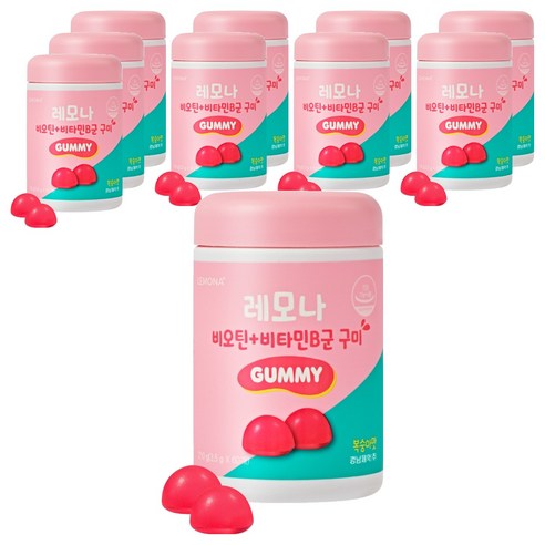 레모나 비오틴 플러스 비타민B군 구미, 60정, 210g, 10개