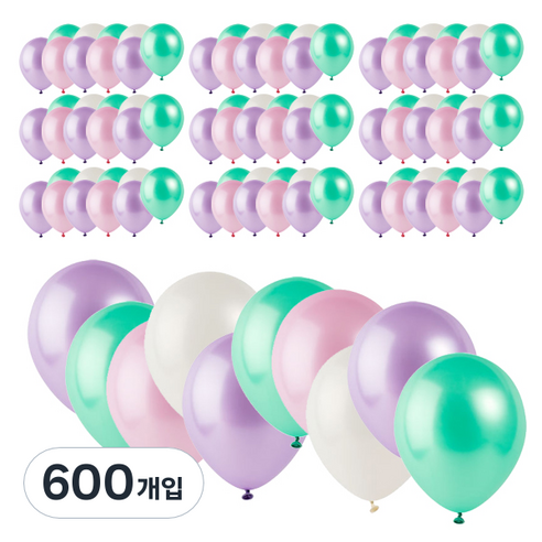 파티팡 라운드 풍선, 러블리민트(랜덤 발송), 600개