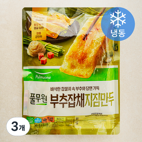 풀무원 부추잡채지짐만두 (냉동), 300g, 3개