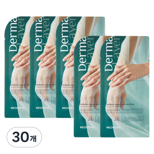 메디힐 더마 레이어 핸드 마스크 우디 허브, 14ml, 30개