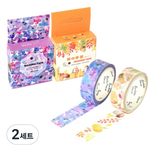 라이프포인트 마스킹 테이프 세트, S1006, S1007, 2세트