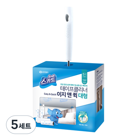 스카트 테이프클리너 이지앤퀵 대형 번들팩세트, 5세트