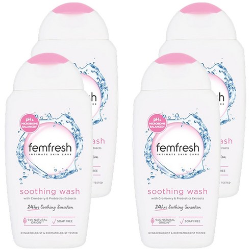 펨프레쉬 수딩워시 데일리 여성청결제, 250ml, 4개